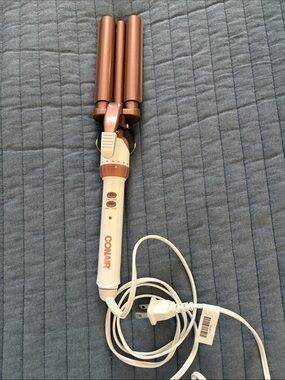 Conair Rose Gold Triple Barrel Waver - White & Rose Gold